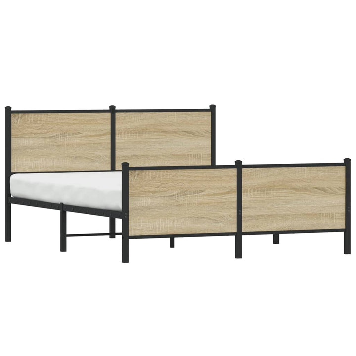 sengeramme uden madras 150x200 cm metal sonoma-eg