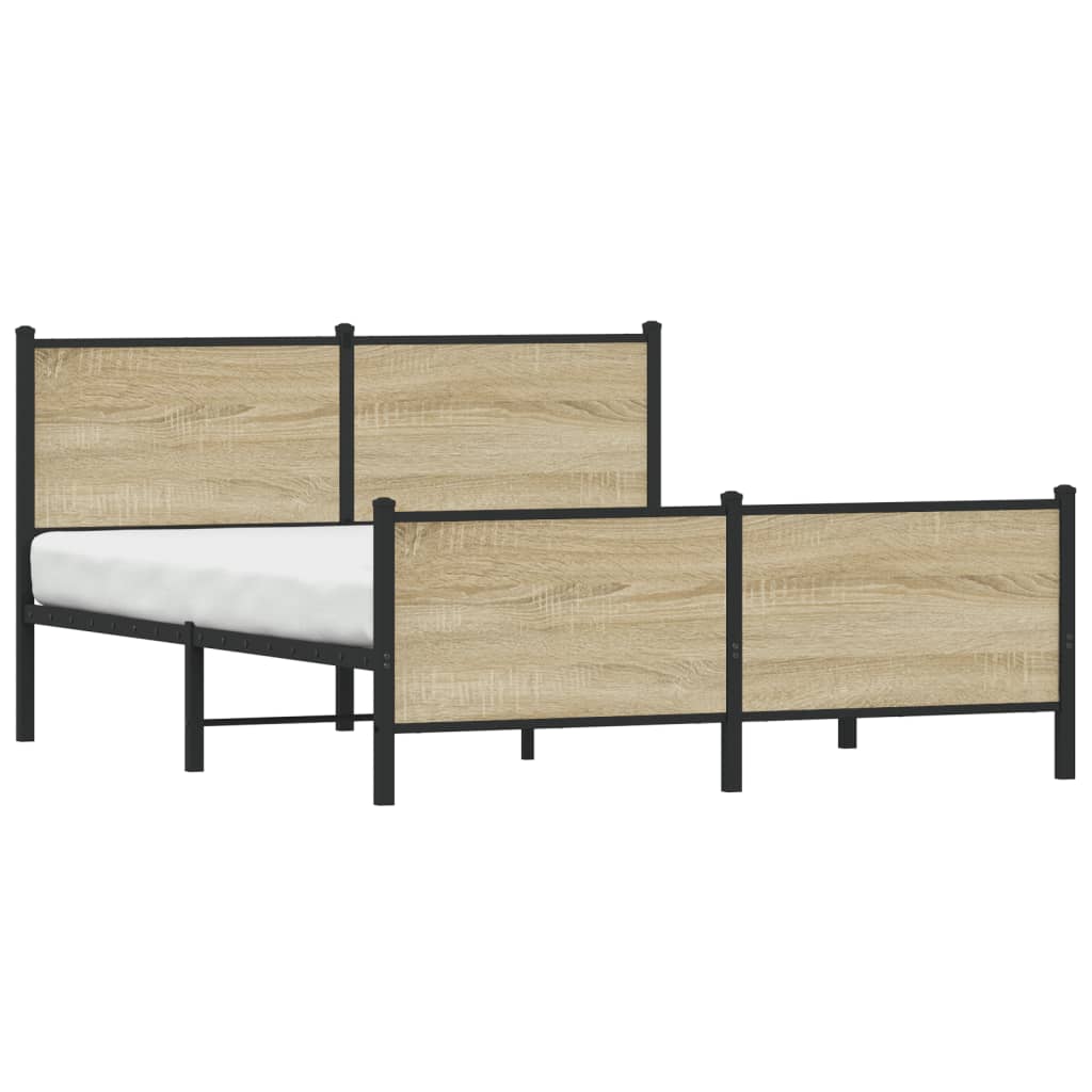 sengeramme uden madras 160x200 cm metal sonoma-eg