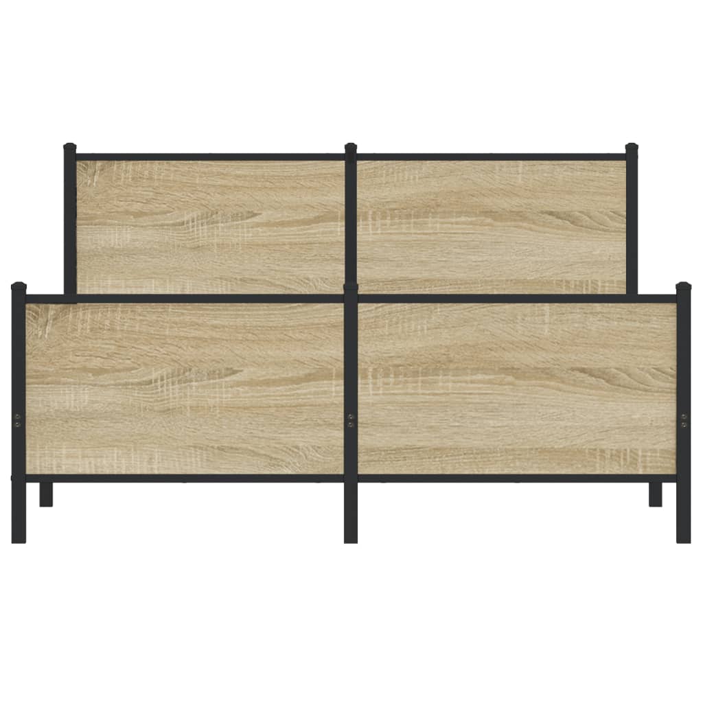 sengeramme uden madras 160x200 cm metal sonoma-eg