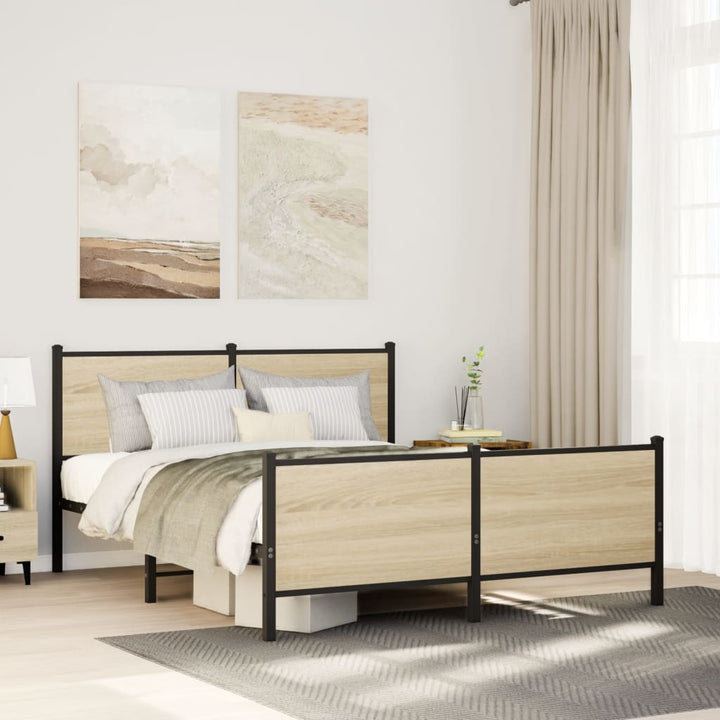 sengeramme uden madras 160x200 cm metal sonoma-eg