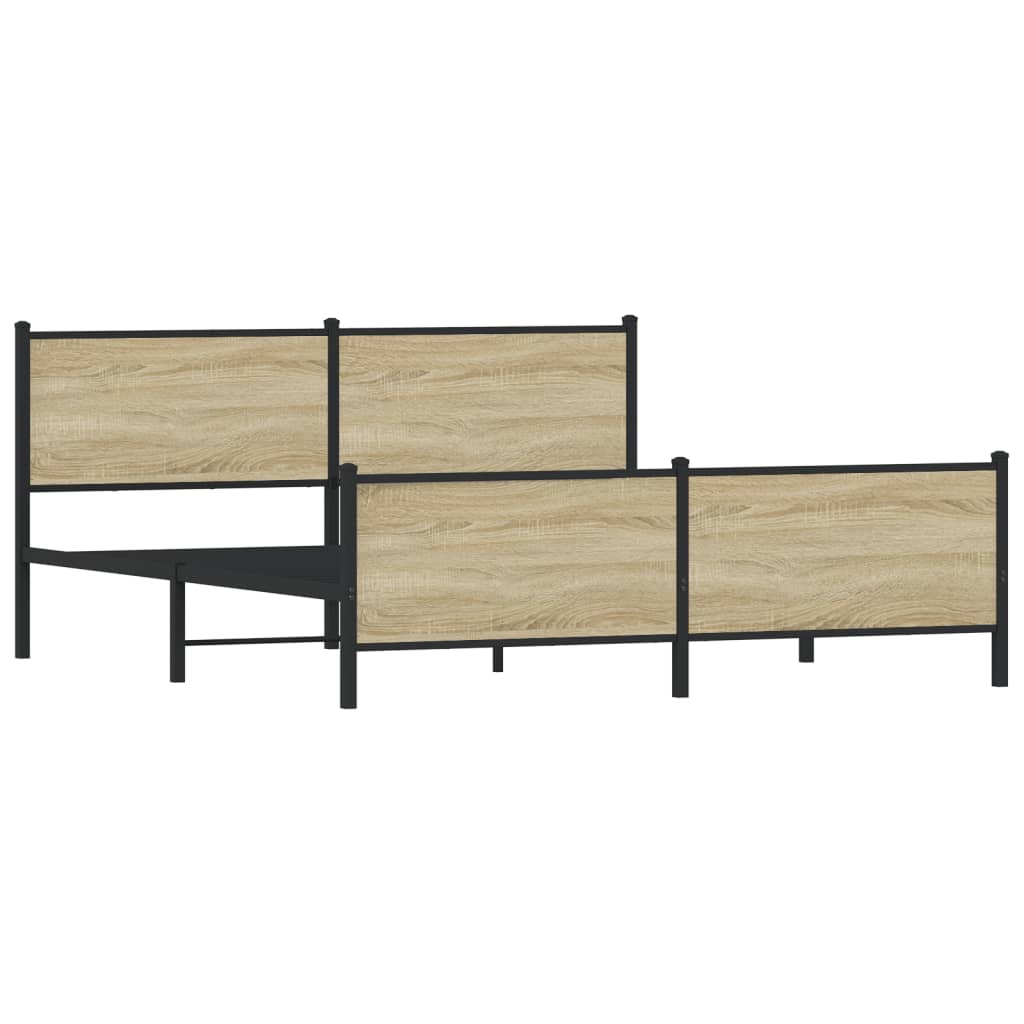 sengeramme uden madras 183x213 cm metal sonoma-eg