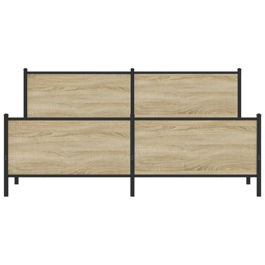 sengeramme uden madras 183x213 cm metal sonoma-eg