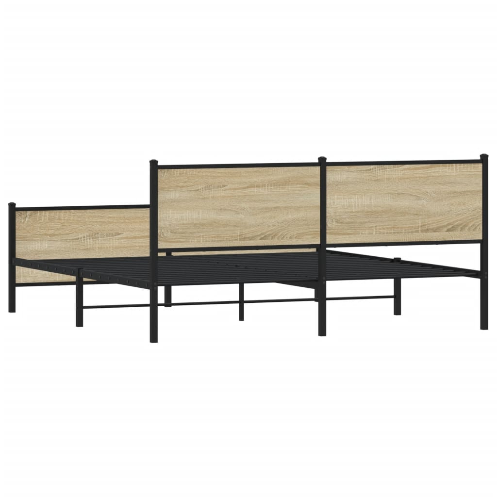 sengeramme uden madras 183x213 cm metal sonoma-eg