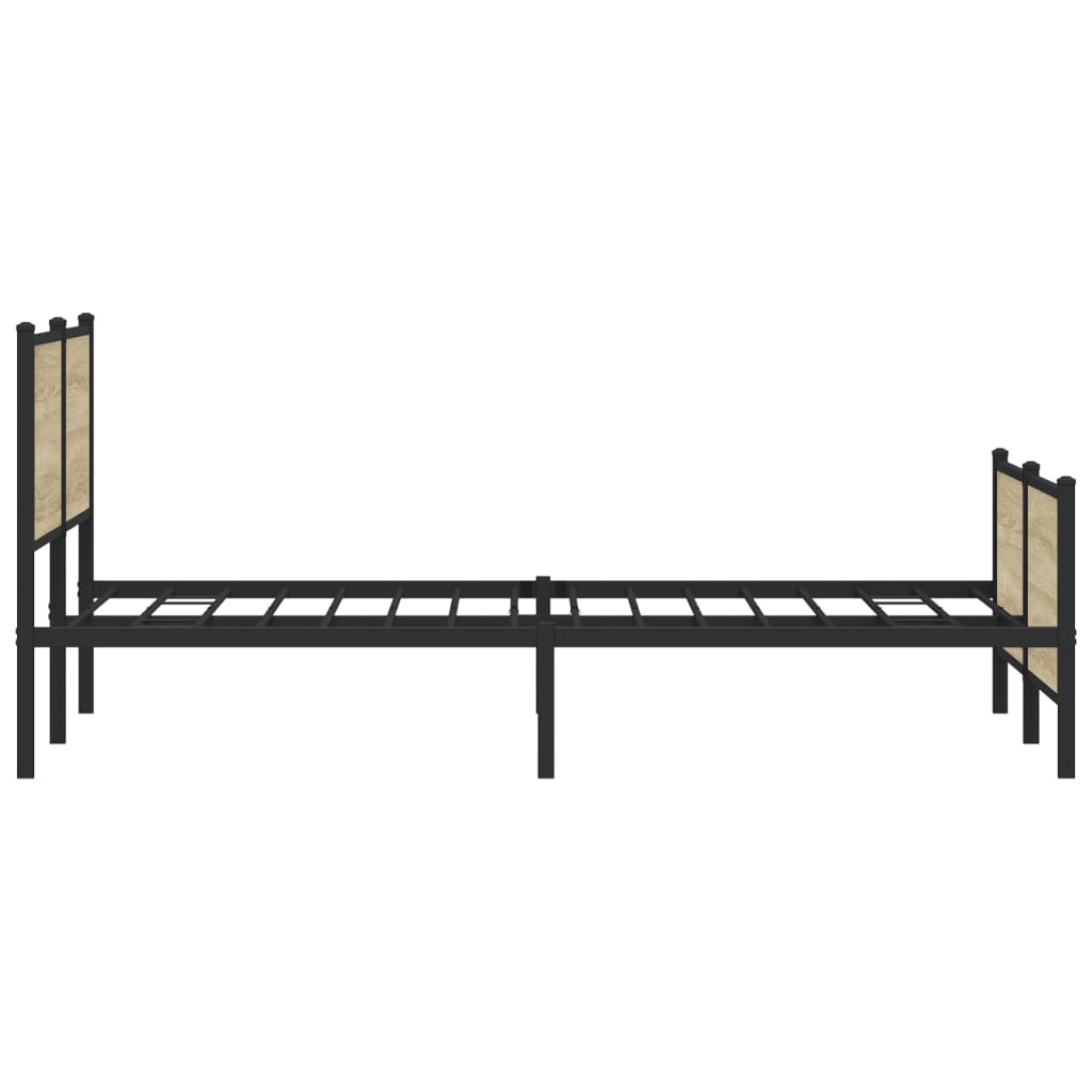 sengeramme uden madras 193x203 cm metal sonoma-eg