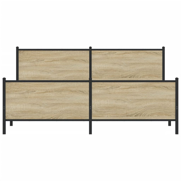 sengeramme uden madras 200x200 cm metal sonoma-eg
