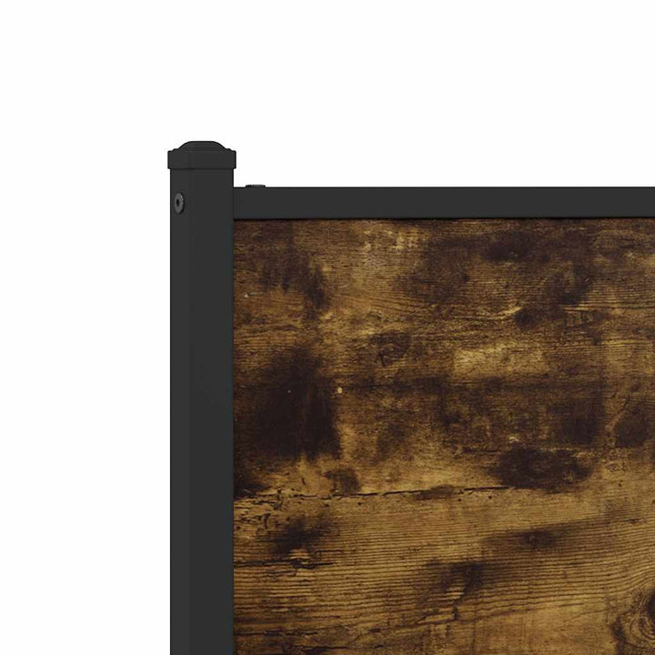 sengeramme uden madras 180x200 cm metal røget egetræsfarve