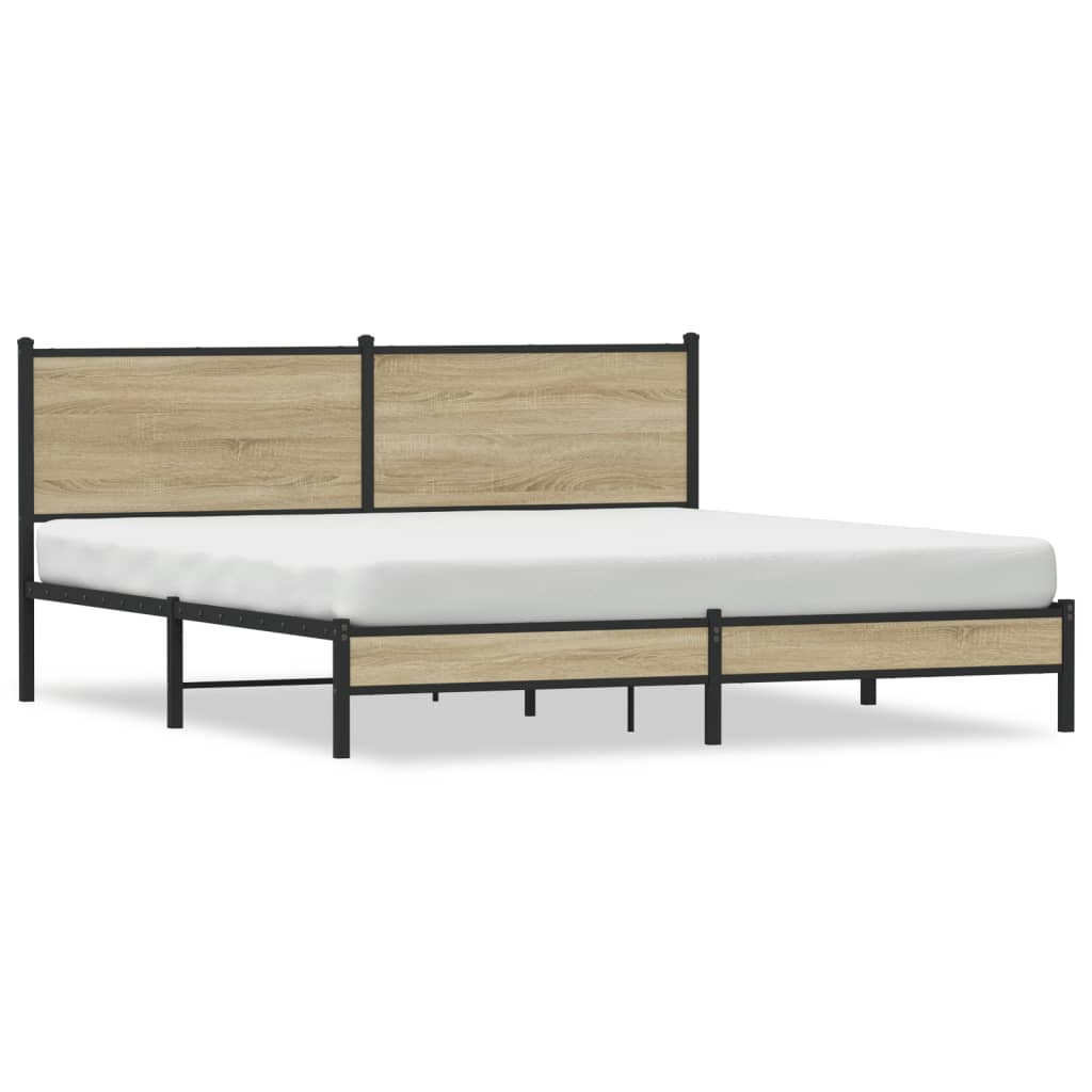 sengeramme uden madras 183x213 cm metal sonoma-eg