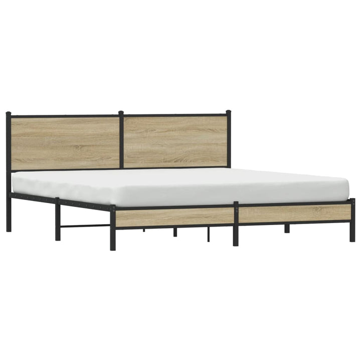 sengeramme uden madras 183x213 cm metal sonoma-eg