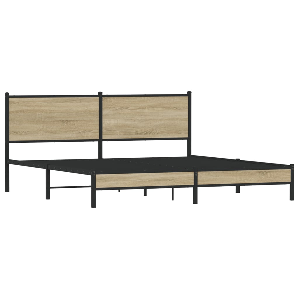 sengeramme uden madras 183x213 cm metal sonoma-eg