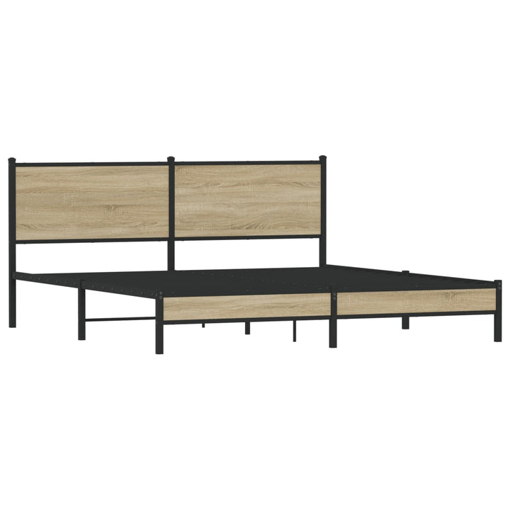 sengeramme uden madras 183x213 cm metal sonoma-eg