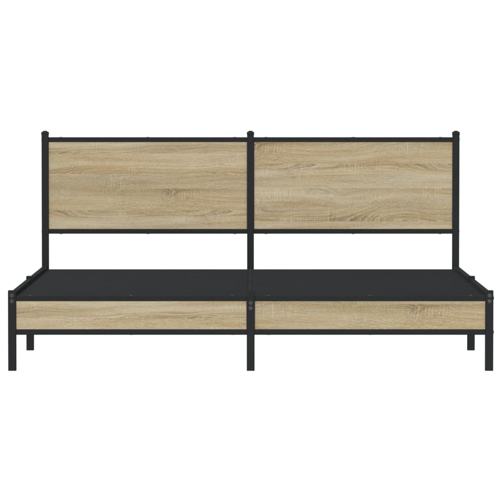 sengeramme uden madras 183x213 cm metal sonoma-eg