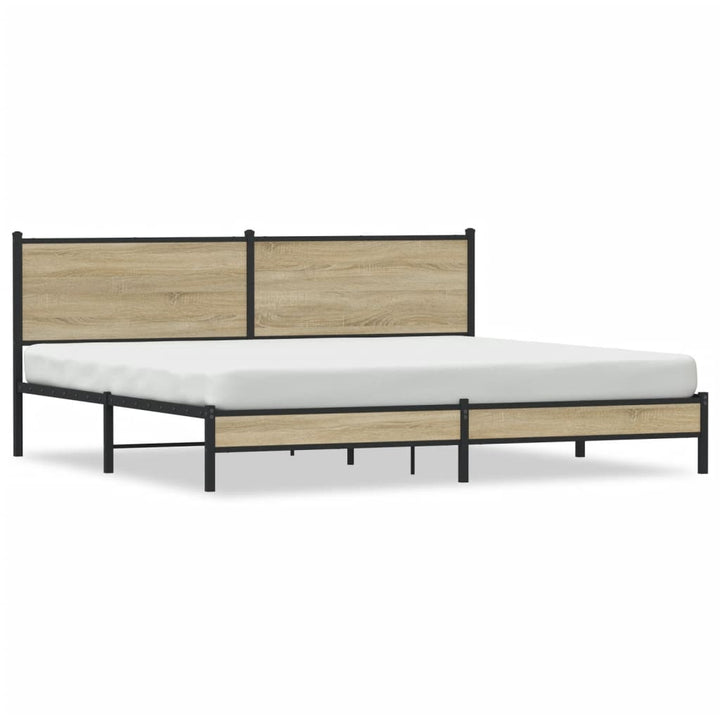 sengeramme uden madras 193x203 cm metal sonoma-eg