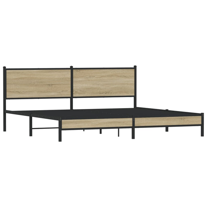sengeramme uden madras 193x203 cm metal sonoma-eg
