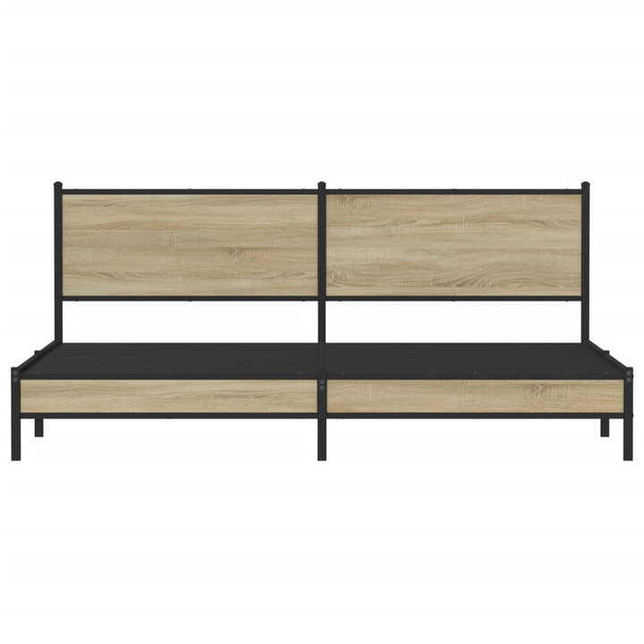 sengeramme uden madras 193x203 cm metal sonoma-eg