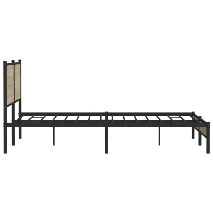 sengeramme uden madras 193x203 cm metal sonoma-eg