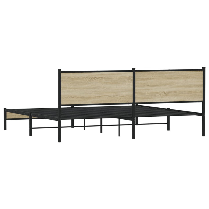 sengeramme uden madras 193x203 cm metal sonoma-eg