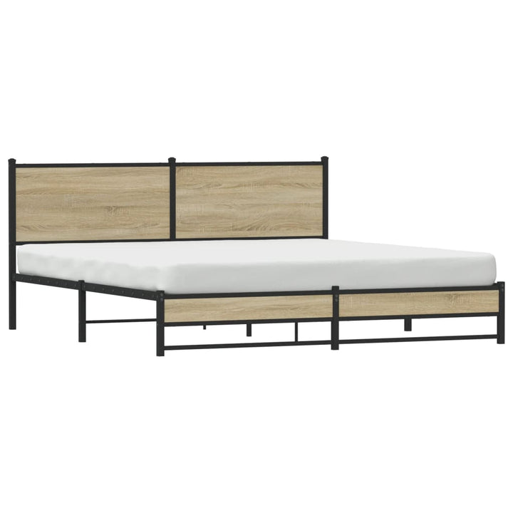 sengeramme uden madras 180x200 cm metal sonoma-eg