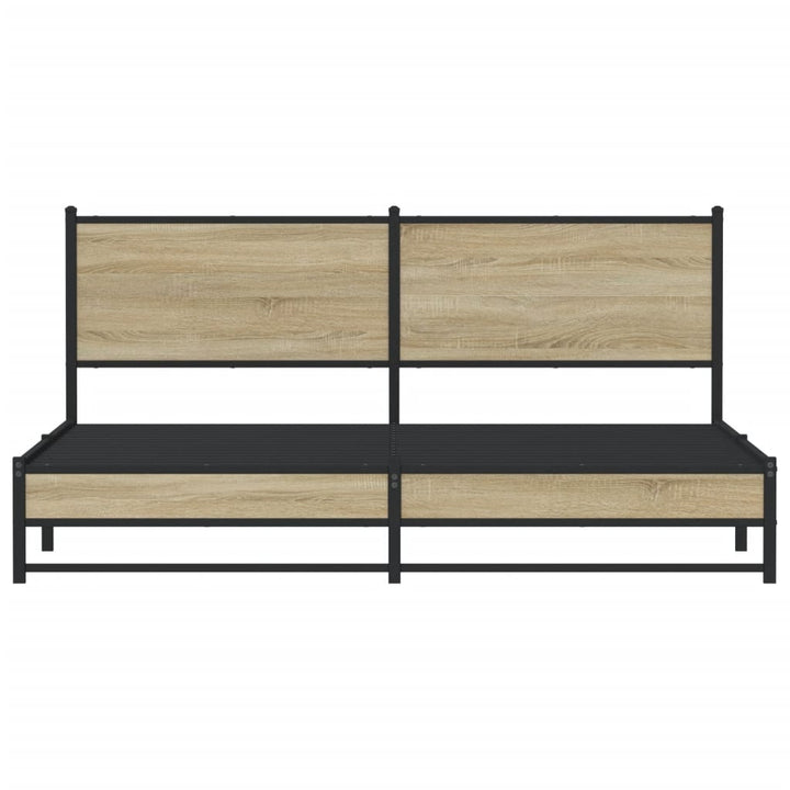 sengeramme uden madras 180x200 cm metal sonoma-eg