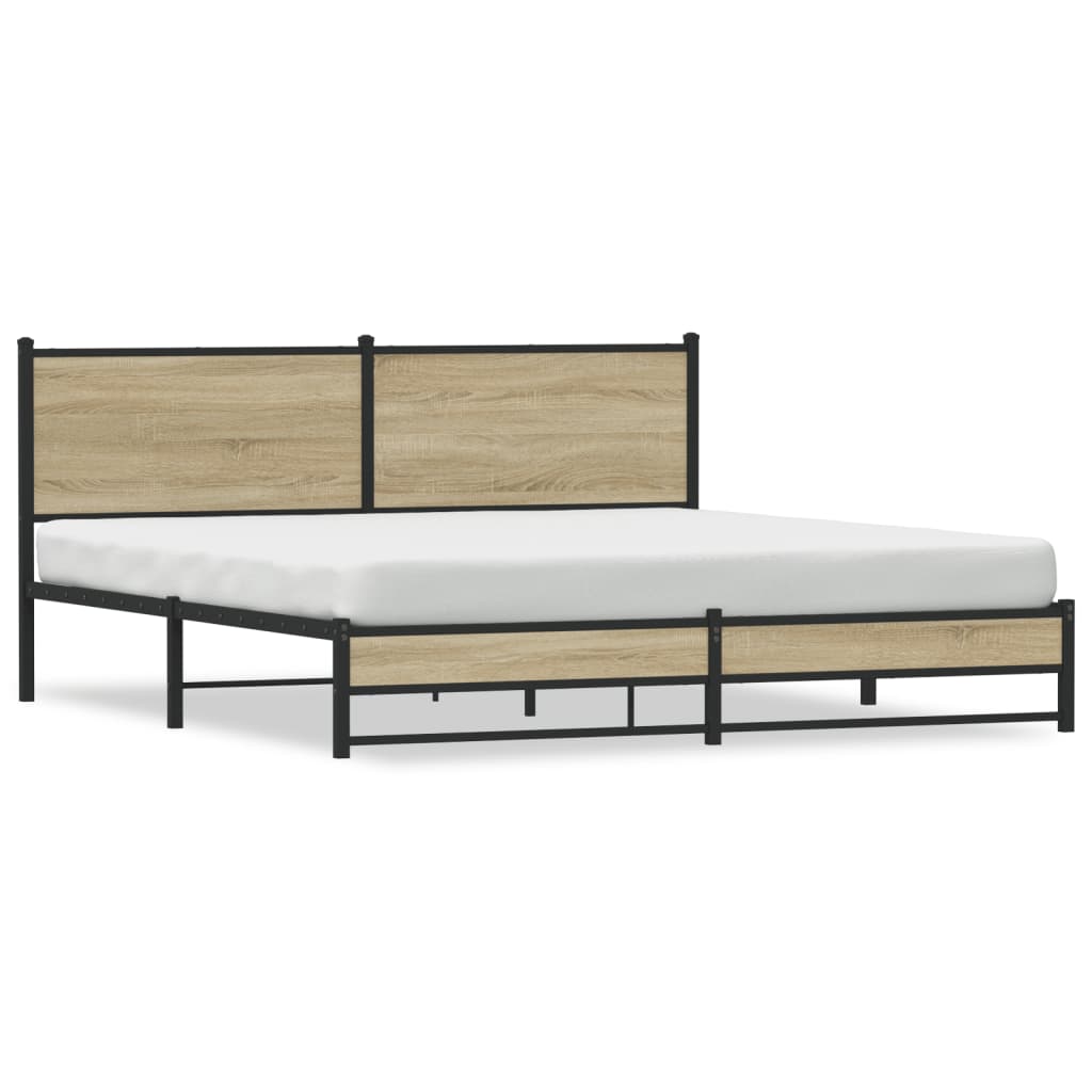 sengeramme uden madras 183x213 cm metal sonoma-eg