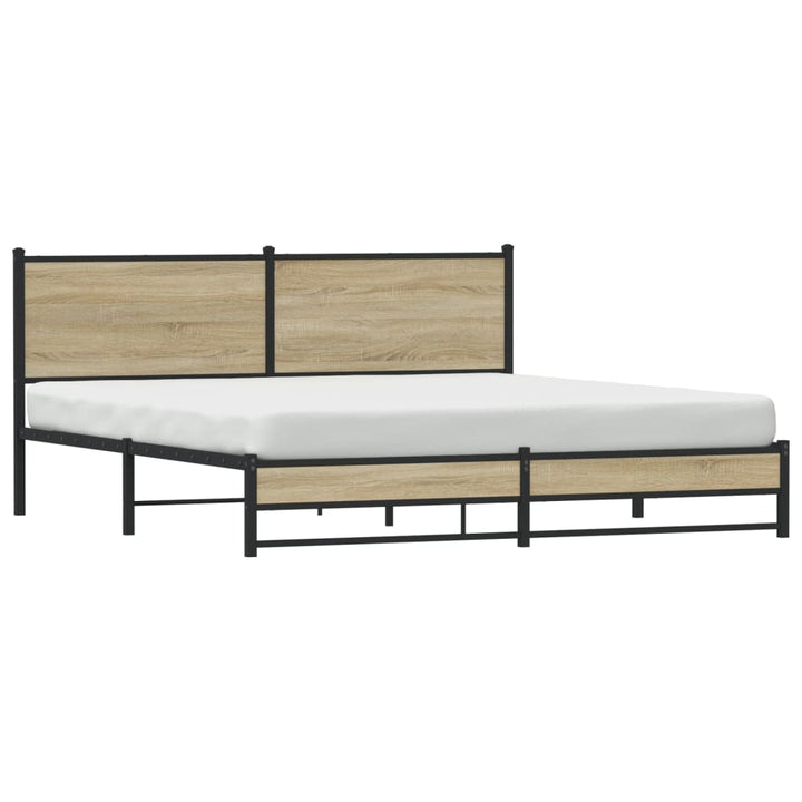 sengeramme uden madras 183x213 cm metal sonoma-eg
