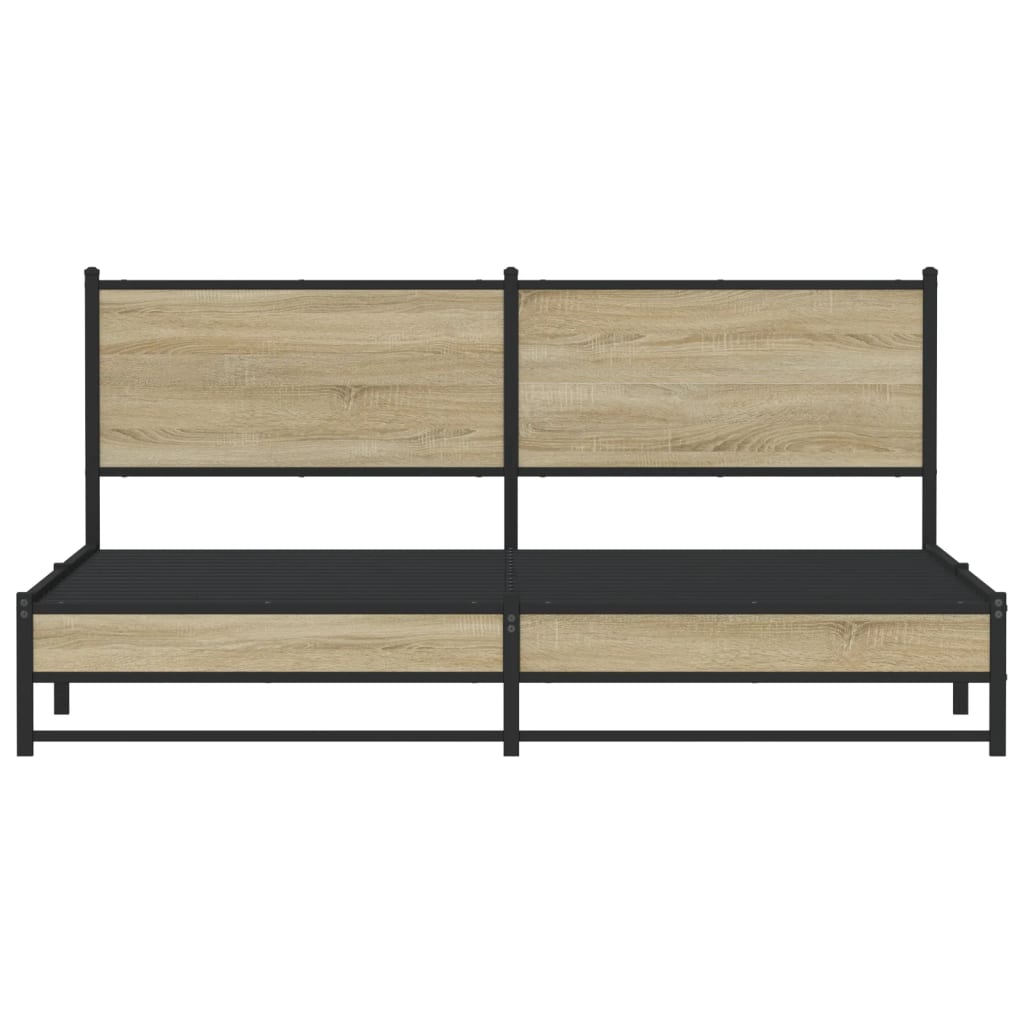 sengeramme uden madras 183x213 cm metal sonoma-eg