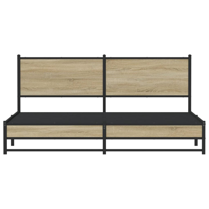 sengeramme uden madras 183x213 cm metal sonoma-eg