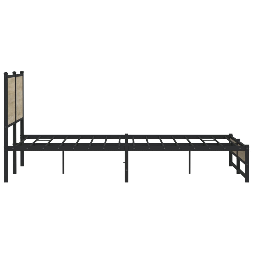 sengeramme uden madras 183x213 cm metal sonoma-eg