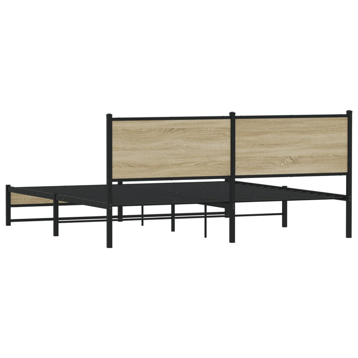 sengeramme uden madras 183x213 cm metal sonoma-eg