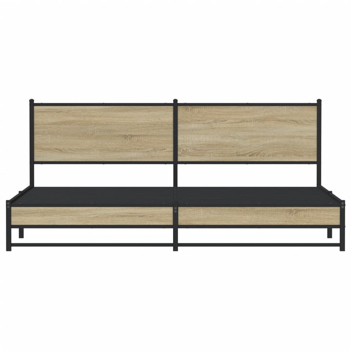 sengeramme uden madras 193x203 cm metal sonoma-eg