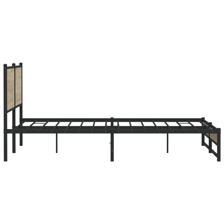 sengeramme uden madras 200x200 cm metal sonoma-eg