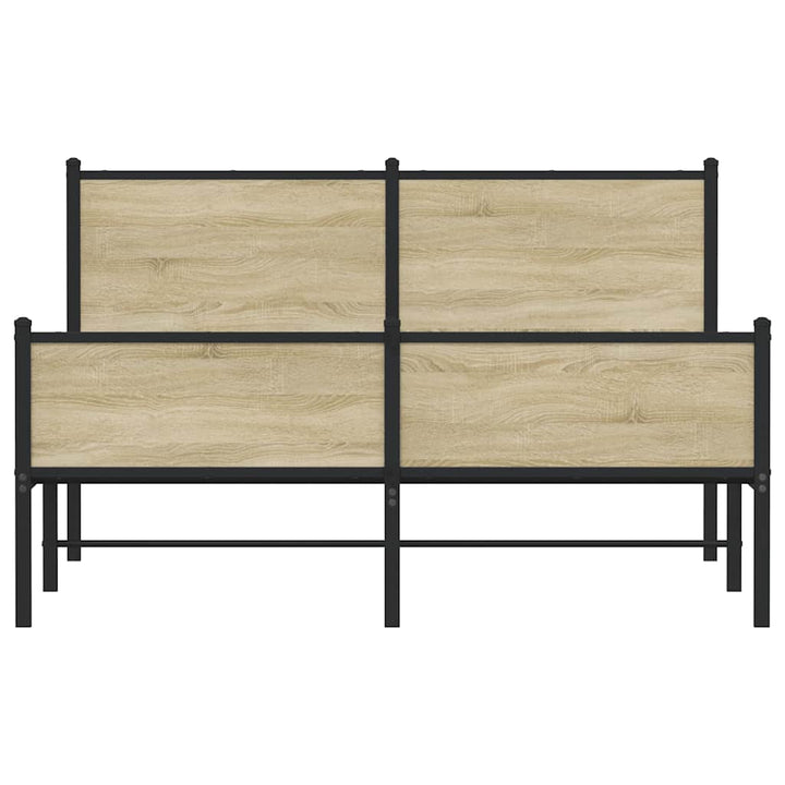 sengeramme uden madras 150x200 cm metal sonoma-eg