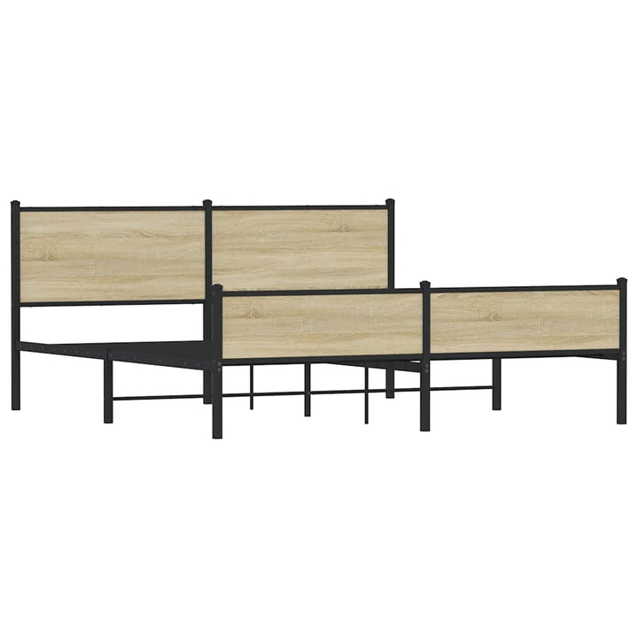 sengeramme uden madras 160x200 cm metal sonoma-eg