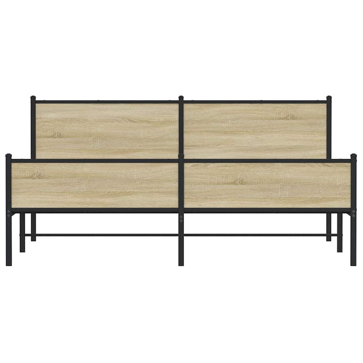 sengeramme uden madras 160x200 cm metal sonoma-eg