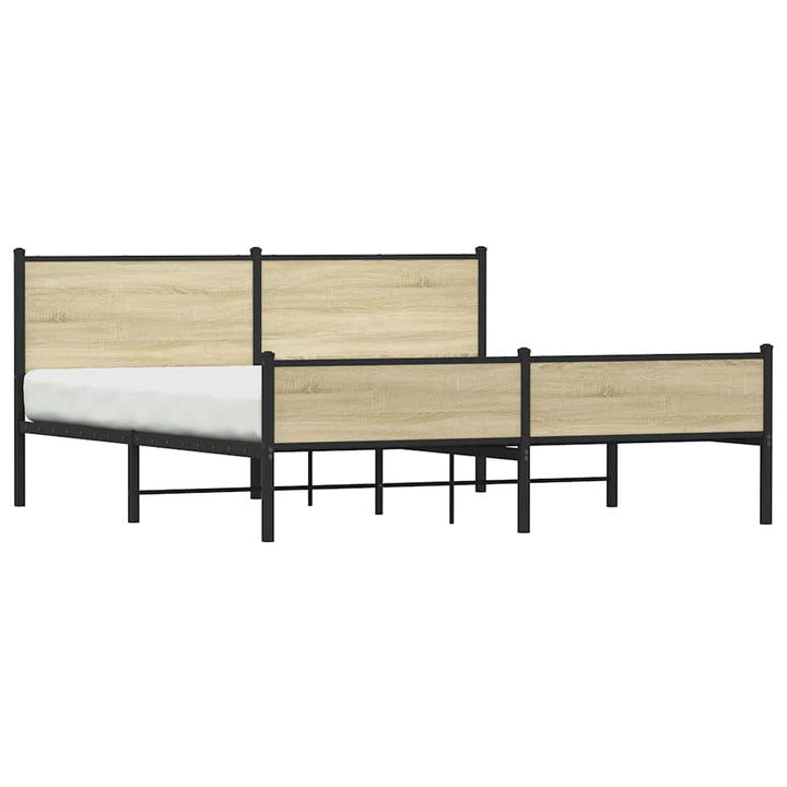 sengeramme uden madras 180x200 cm metal sonoma-eg