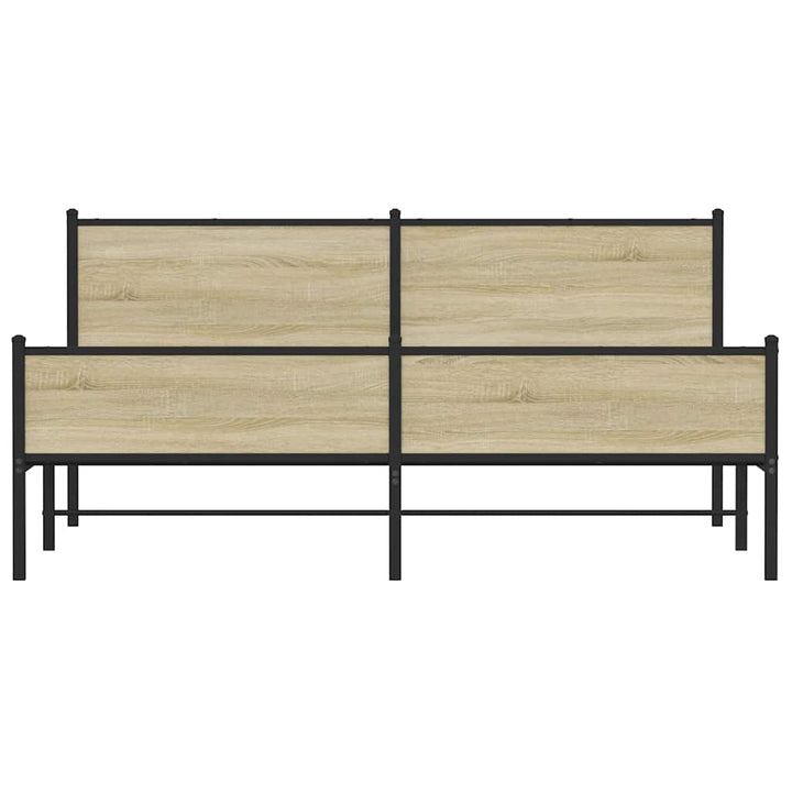 sengeramme uden madras 180x200 cm metal sonoma-eg
