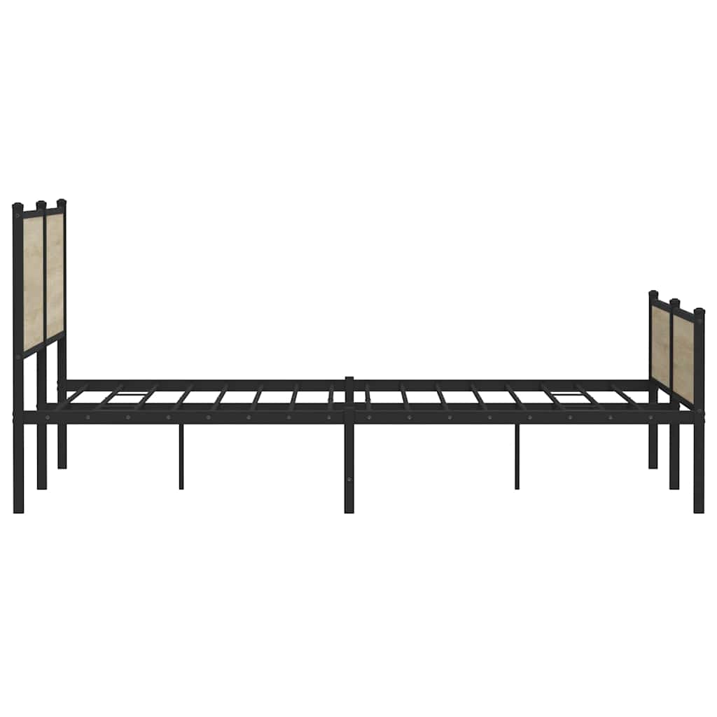 sengeramme uden madras 180x200 cm metal sonoma-eg