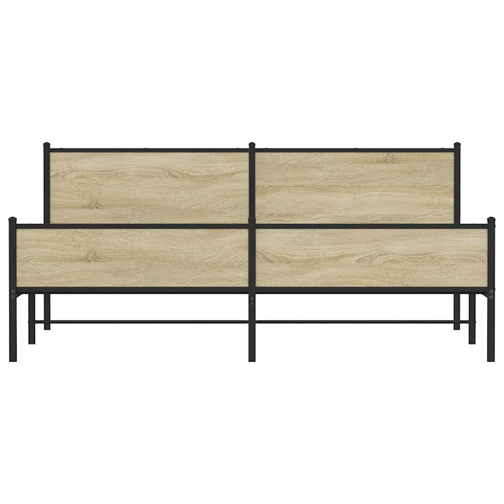 sengeramme uden madras 200x200 cm metal sonoma-eg