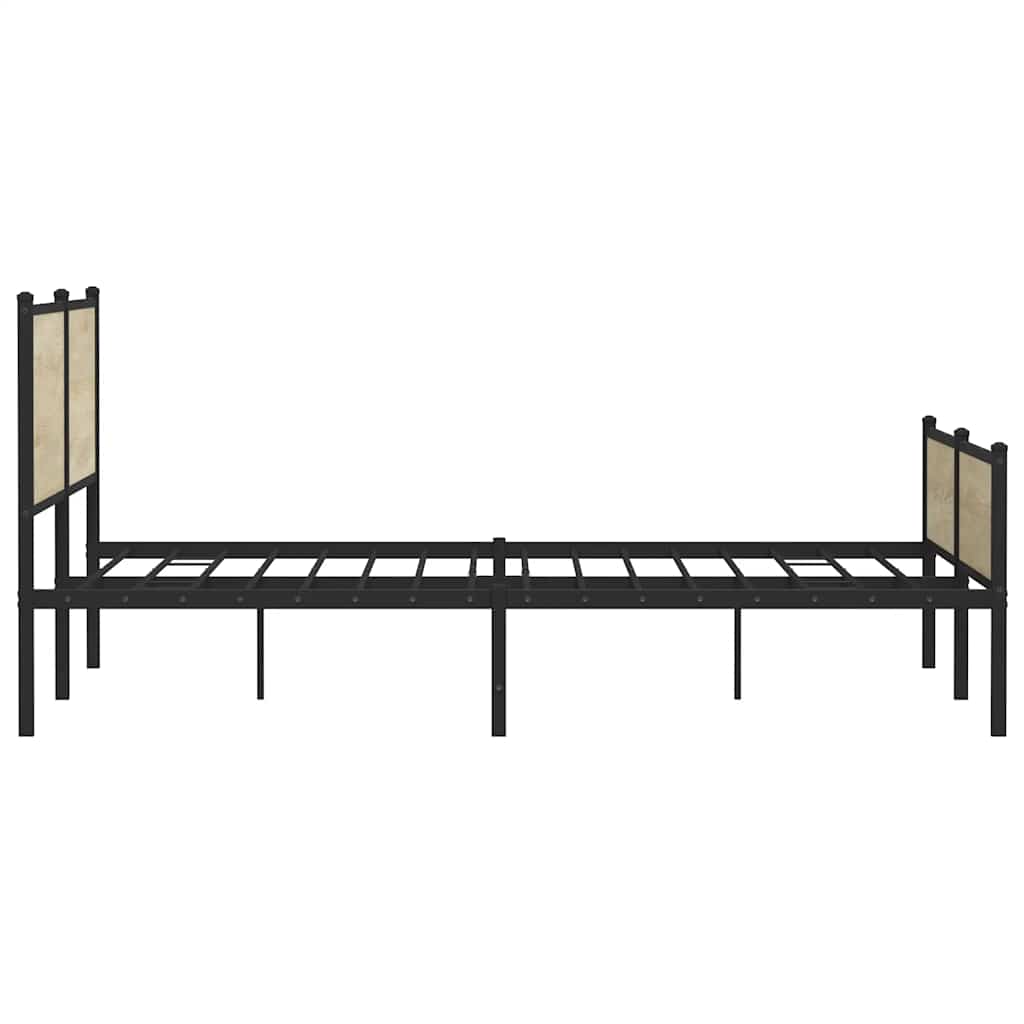 sengeramme uden madras 200x200 cm metal sonoma-eg