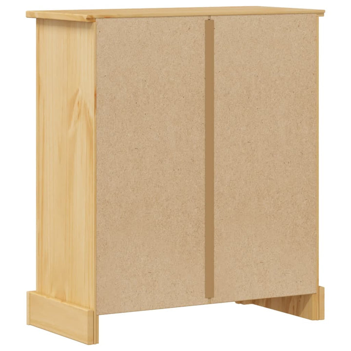 badeværelsesskab Corona 70x33x80 cm massivt fyrretræ