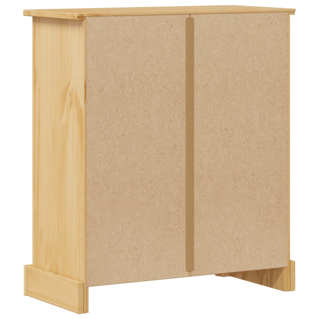 badeværelsesskab Corona 70x33x80 cm massivt fyrretræ