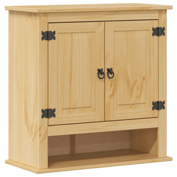 vægskab til badeværelse Corona 70x33x71,5 cm massivt fyrretræ