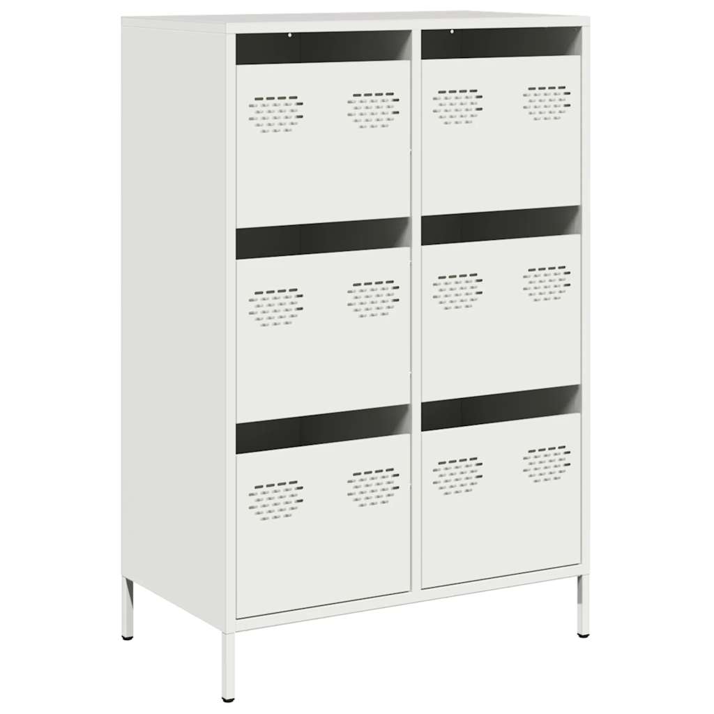 skab 68x39x101,5 cm stål hvid