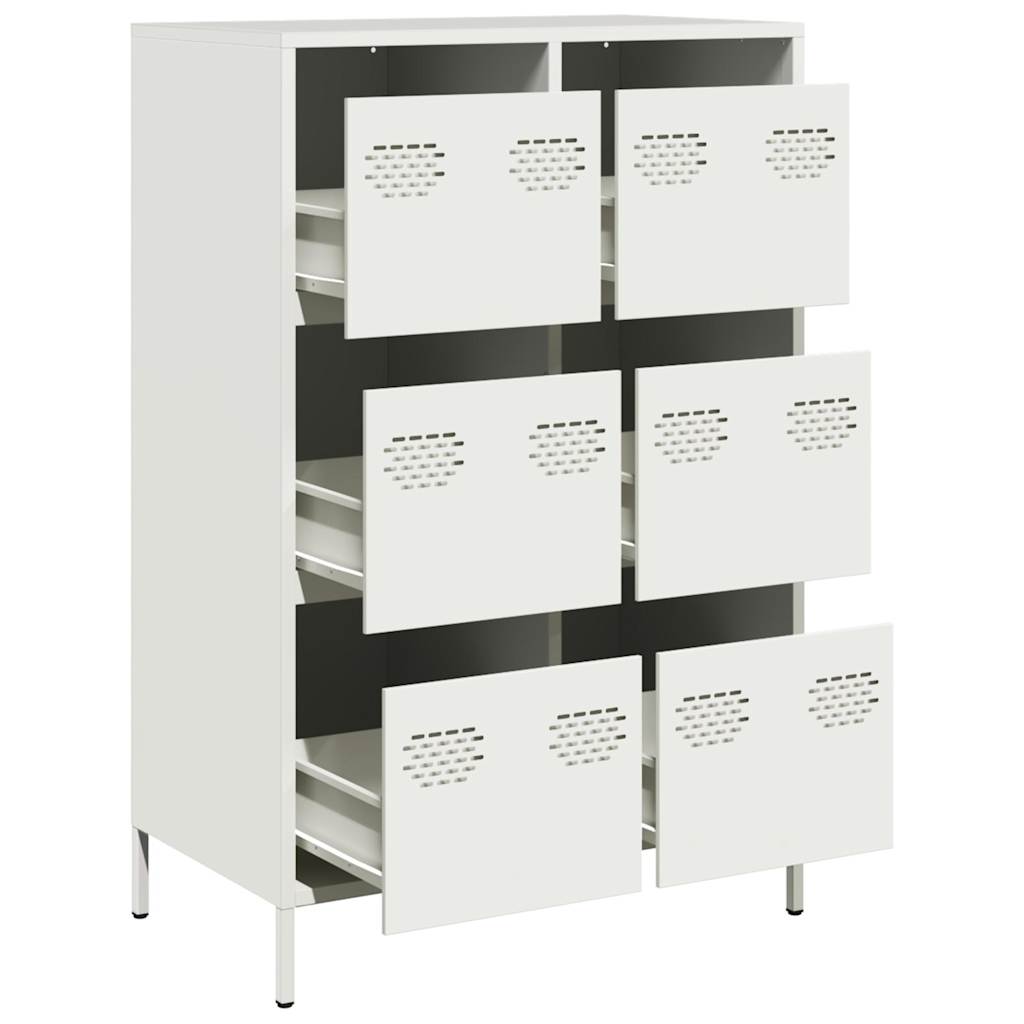 skab 68x39x101,5 cm stål hvid