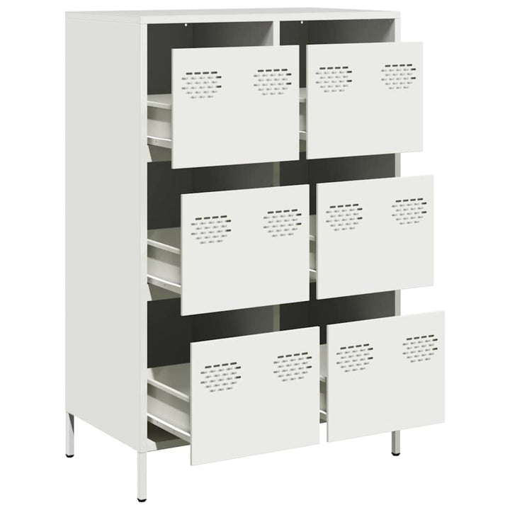 skab 68x39x101,5 cm stål hvid