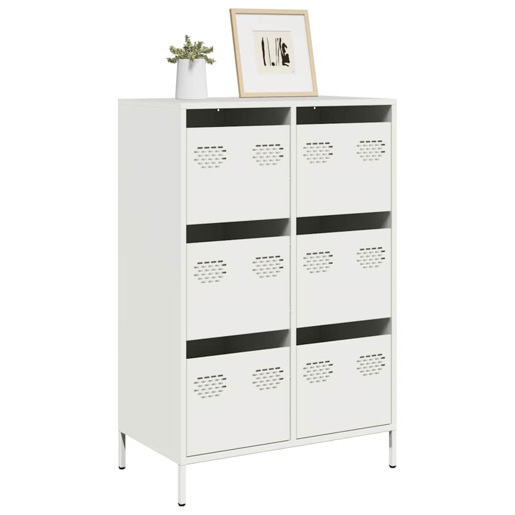 skab 68x39x101,5 cm stål hvid