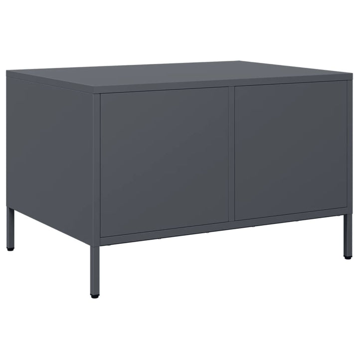 tv-bord 68x50x43,5 cm koldvalset stål antracitgrå