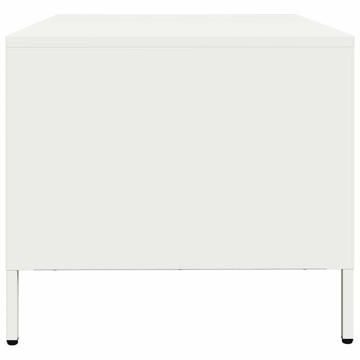 tv-bord 68x50x43,5 cm koldvalset stål hvid