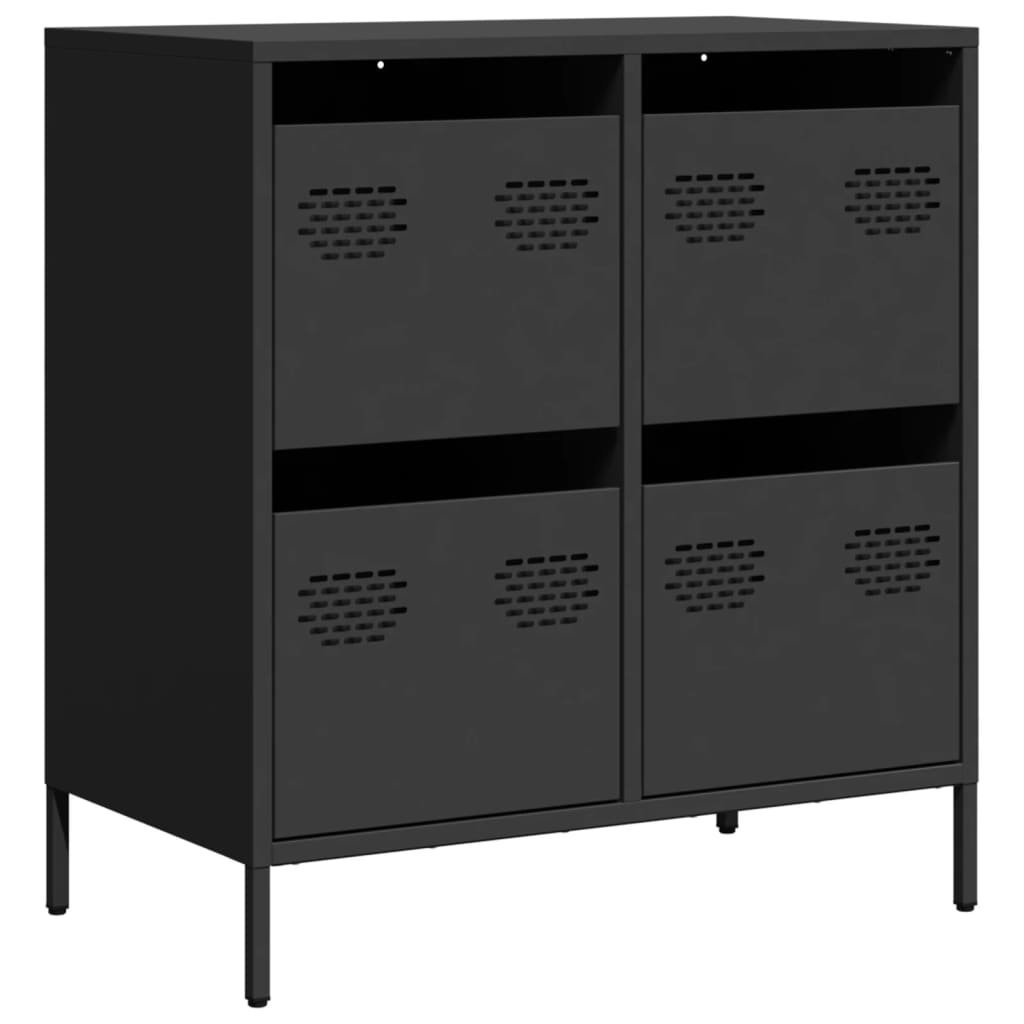 skænk 68x39x73,5 cm koldvalset stål sort