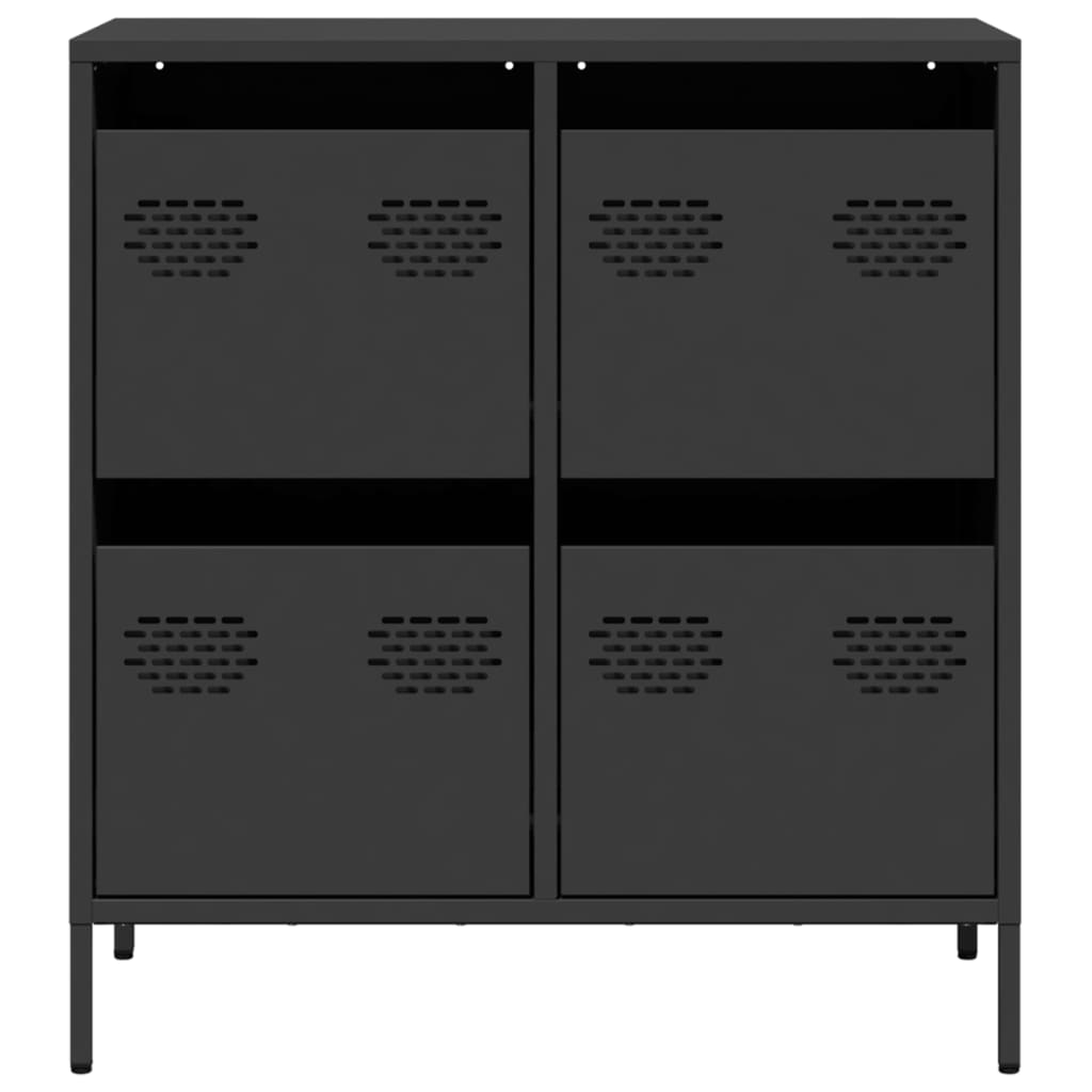 skænk 68x39x73,5 cm koldvalset stål sort