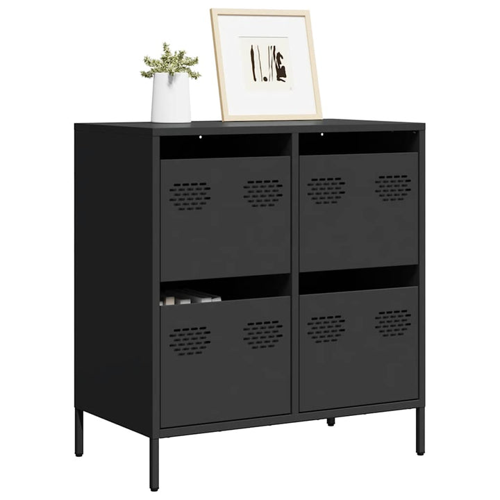 skænk 68x39x73,5 cm koldvalset stål sort